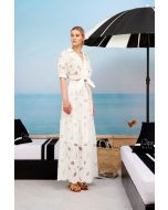 Clips More - Camicia con nodo panna