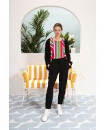 Clips More - Pantalone con inserti a righe laterali