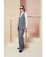 Clips More - Gilet lungo grigio