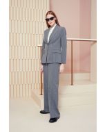 Clips More - Giacca gessata grigio