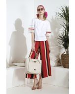 Clips More - Pantalone a righe multicolor