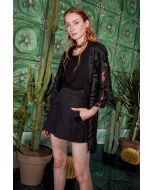 Clips Tricot - Spolverino di pizzo nero