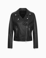 Emporio Armani - Chiodo in nappa di agnello nero