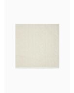 Emporio Armani 6352384R324100010 Stola in misto modal con lettering jacquard ton sur ton bianco