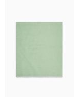 Emporio Armani - Stola in misto viscosa e modal con lettering jacquard verde lime