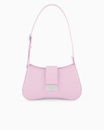 Emporio Armani - Borsa a spalla hobo con fibbia logata rosa