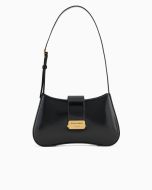 Emporio Armani EW001778AF14068UC001 Borsa a spalla hobo con fibbia logata nero