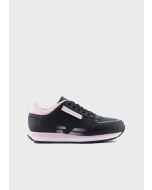 Emporio Armani - Sneakers in pelle con aquila degradé nero