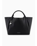 Emporio Armani Y3D265YWD8X180001 Maxi shopper con finish stampa elefante e charm logo nero