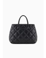 Emporio Armani Y3D268YWJ8I180001 Borsa a mano grande effetto nappa matelassé nero