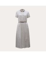 Fabiana Filippi ABD270W379-0000-A742-21 Abito in lino e cotone, bianco