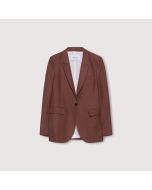 Fabiana Filippi GCD273W256-0000-D399-1245 Blazer in fluido di viscosa e lino, sacher