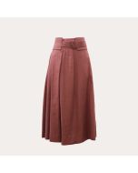 Fabiana Filippi gnd271w415-0000-v432-3029 Gonna in cotone e lino, tabasco