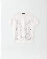 Fabiana Filippi JED274F445H4450000_VR1 T-shirt stampata in jersey, bianco