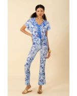 Hale Bob - Top Jazmin in jersey blu navy