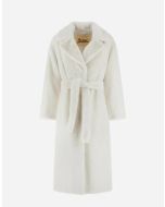 Herno - Cappotto in soft faux fur bianco