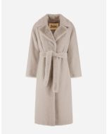 Herno - Cappotto in soft faux fur chantilly