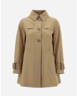 Herno GC000437D13218_2000 Trench in delon e monogram sabbia