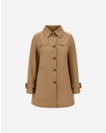 Herno GC000482D13218Z_2157 Impermeabile in delon e monogram cammello