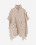 Herno - Poncho Resort in warmy e nylon ultralight chantilly
