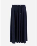 Herno - Gonna in light nylon stretch blu