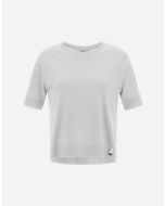 Herno - T-shirt in glam knit effect bianco