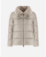 Herno - Bomber in nylon ultralight e new lady faux fur chantilly