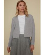Hubert Gasser - Cardigan di lana grigio chiaro