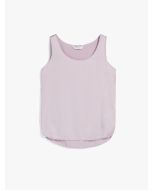 Max Mara - Top in raso di seta PAN lilla