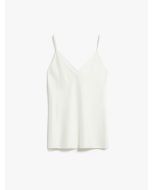 Max Mara - Top in raso di seta LUCCA bianco
