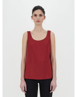 Max Mara 3166011606075 Top in raso di seta PAN peonia