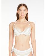 Max Mara - Reggiseno mare in jersey AZZURRA riga beige