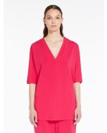 Max Mara - Tunica in jersey crêpe LOCARNO fuxia