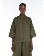 Max Mara - Camicia in tela di lino MIRANO verde scuro