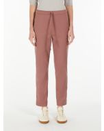 Max Mara - Pantalone jogging in drill di cotone MARA malva