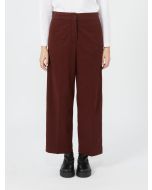 Max Mara - Pantalone in drill di cotone TUNISI borgogna