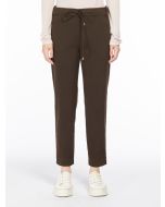 Max Mara - Pantalone jogging in drill di cotone TERRENO nocciola