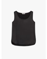 Max Mara - Top in raso di seta PAN nero