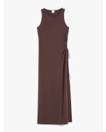 Max Mara - Abito aderente in jersey crêpe CARO caffé