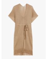 Max Mara - Abito caftano in filato di viscosa DONNOLA rosa antico