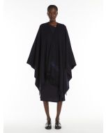 Max Mara 6736024806001 MARTORA Poncho in misto lana blu