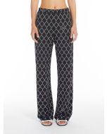 Max Mara - Pantalone in jersey di viscosa FIORINA nero