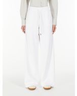 Max Mara - Pantaloni in felpa di cotone VELES bianco