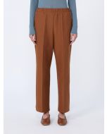 Max Mara - Pantalone in jersey effetto denim cuoio FEROCE cuoio 