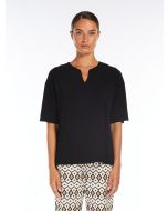 Max Mara - Blusa in jersey crêpe RIGEL nero