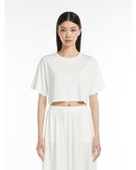 Max Mara - T-shirt in jersey interlock KHAT bianco