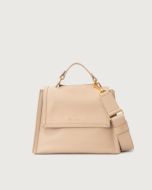 Orciani - Borsa a mano Sveva Nappa Piccola in pelle con tracolla avorio