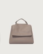 Orciani - Borsa Sveva Soft Piccola a mano in pelle con tracolla taupe