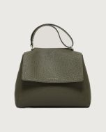 Orciani - Borsa Sveva Soft Media a spalla in pelle con tracolla bosco