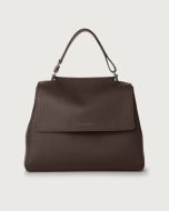 Orciani 20W-BT2006_SOF-TMO Borsa Sveva Soft Media a spalla in pelle con tracolla t. moro